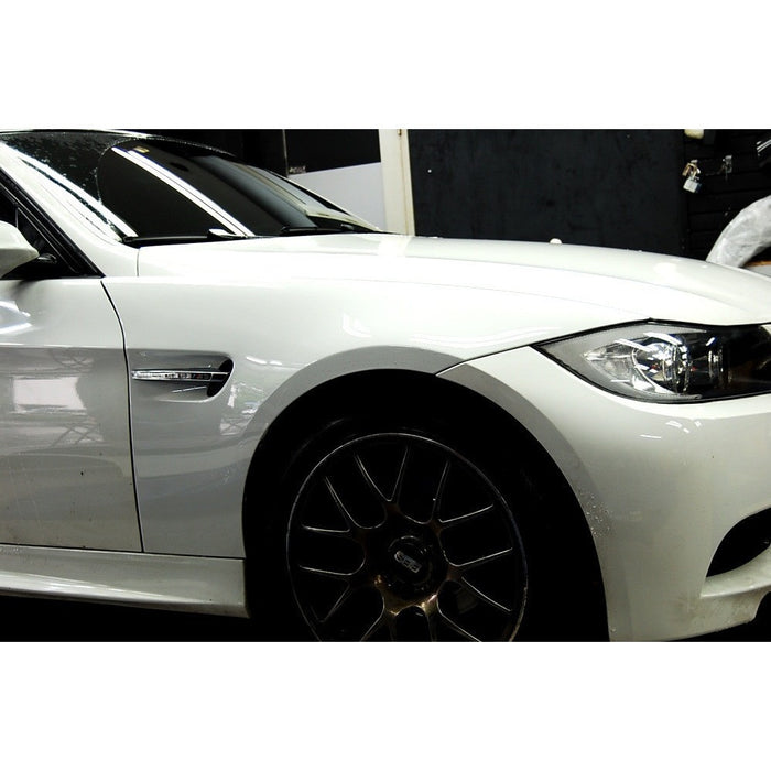 bmw e90 m3 style metal fenders w led turn signals