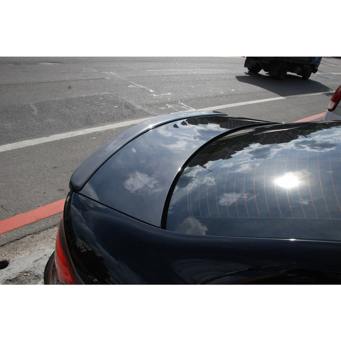 w204 coupe carbon fiber trunk spoiler